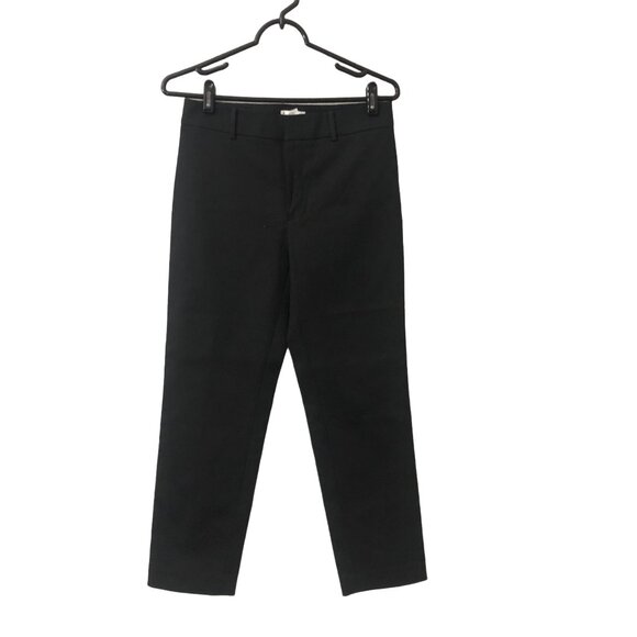 Club Monaco Womens Black Straight Leg Career Trousers Pants Size 4 - Picture 1 of 4